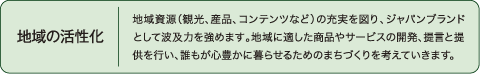 地域の活性化